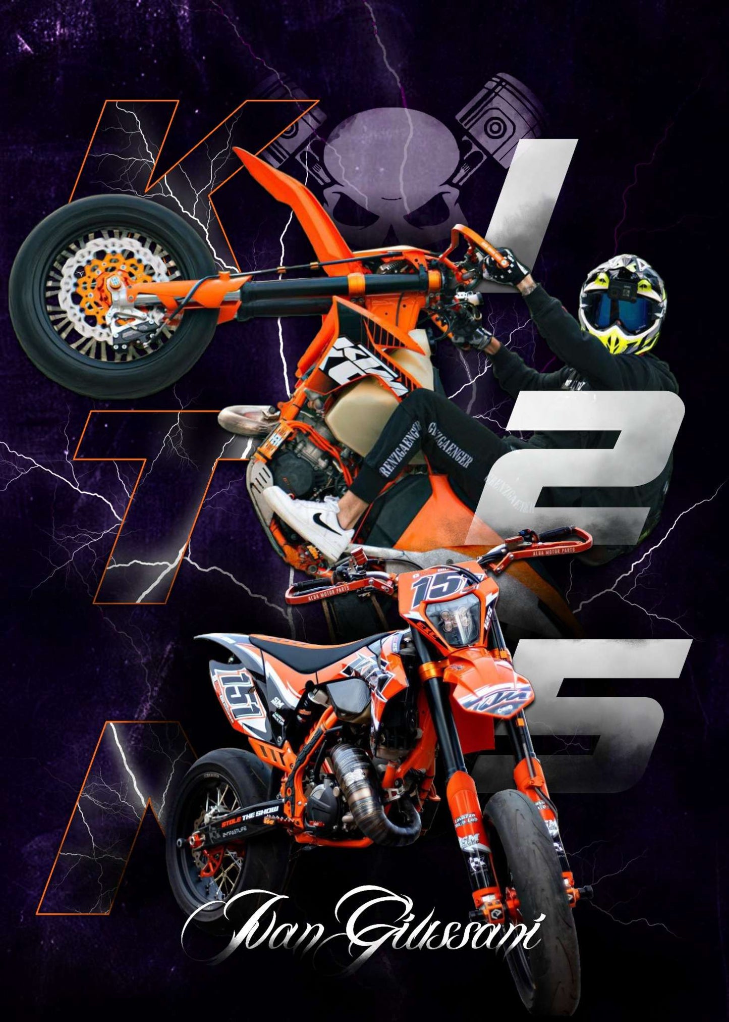 KTM 125 - Design personalizzato per Ivan Giussani (non replicabile)